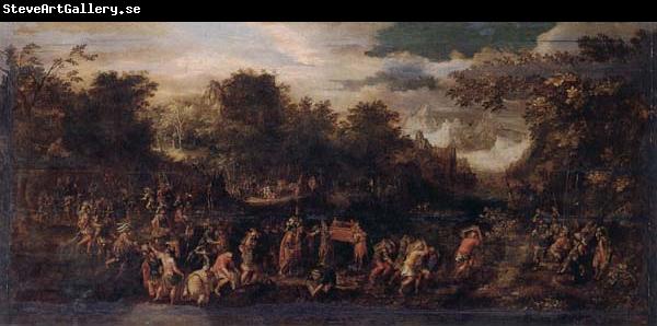 unknow artist Moses and the israelites with the ark